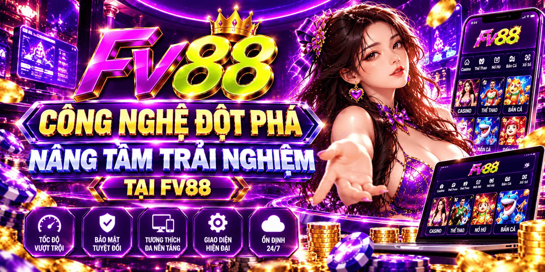 Công nghệ đột phá nâng tầm trải nghiệm tại FV88